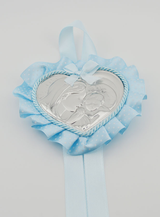 Regalo de Bautismo - Medalla de Cuna de la Virgen con el Niño (pic 2)