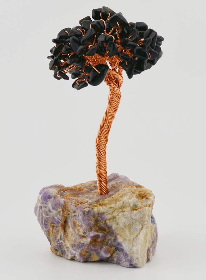 Árbol de la Vida con Base de Amatista - Obsidiana (pic 1)