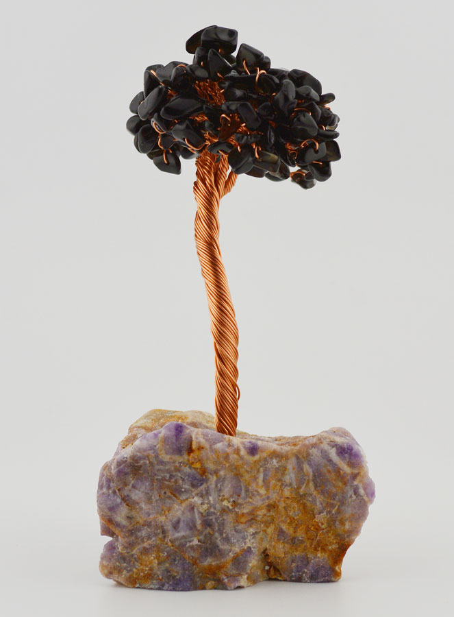 Árbol de la Vida con Base de Amatista - Obsidiana (pic 4)