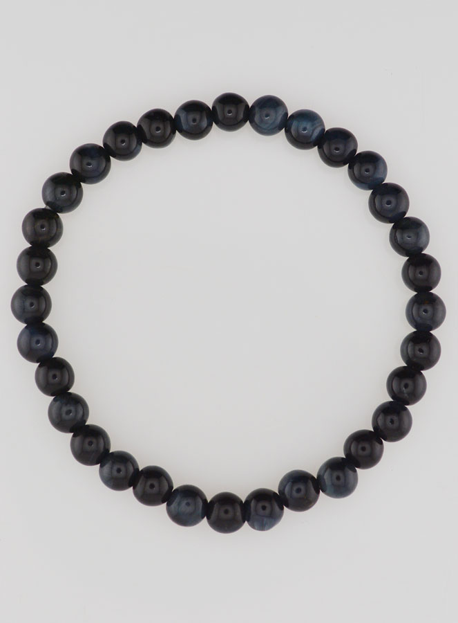 Pulsera de piedra natural ojo de halcón - 6 mm (pic 1)