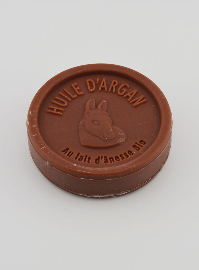 Jabón orgánico de leche de burra y aceite de argán orgánico - 100 g (pic 3)