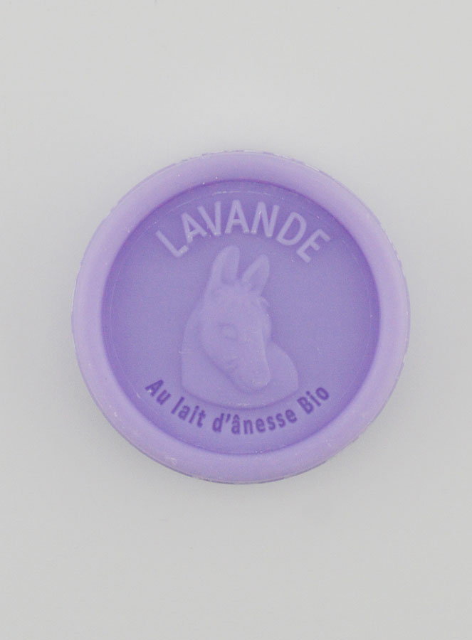 Jabón de leche de burra orgánico y lavanda - 25 g (pic 1)