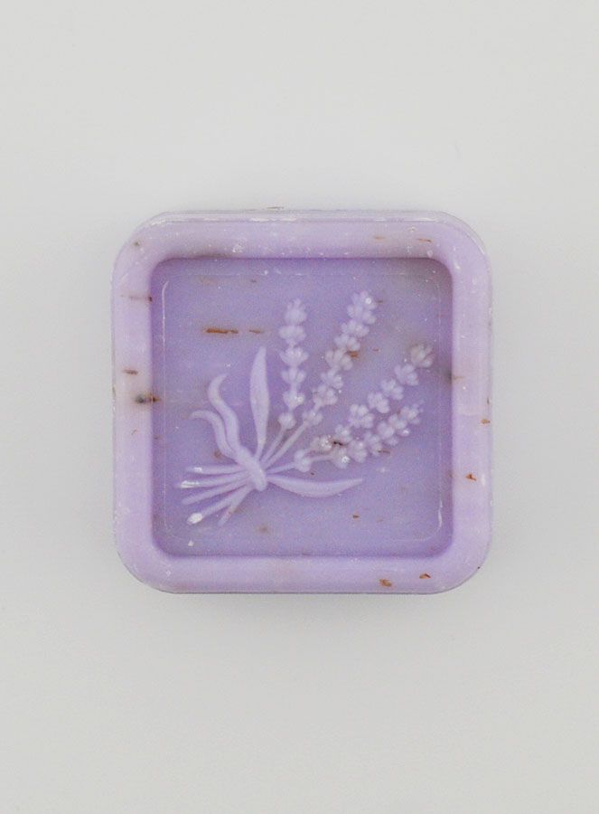 Jabón exfoliante de aceite de oliva y lavanda - 25 g (pic 1)