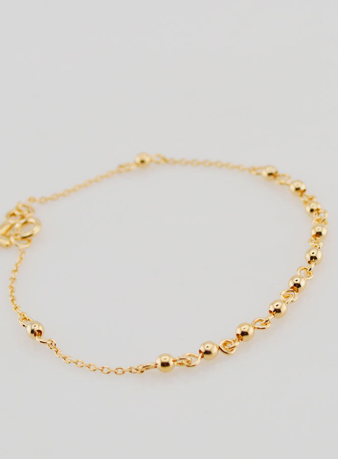 Pulsera con Cruz Religiosa - Bañada en Oro (pic 4)