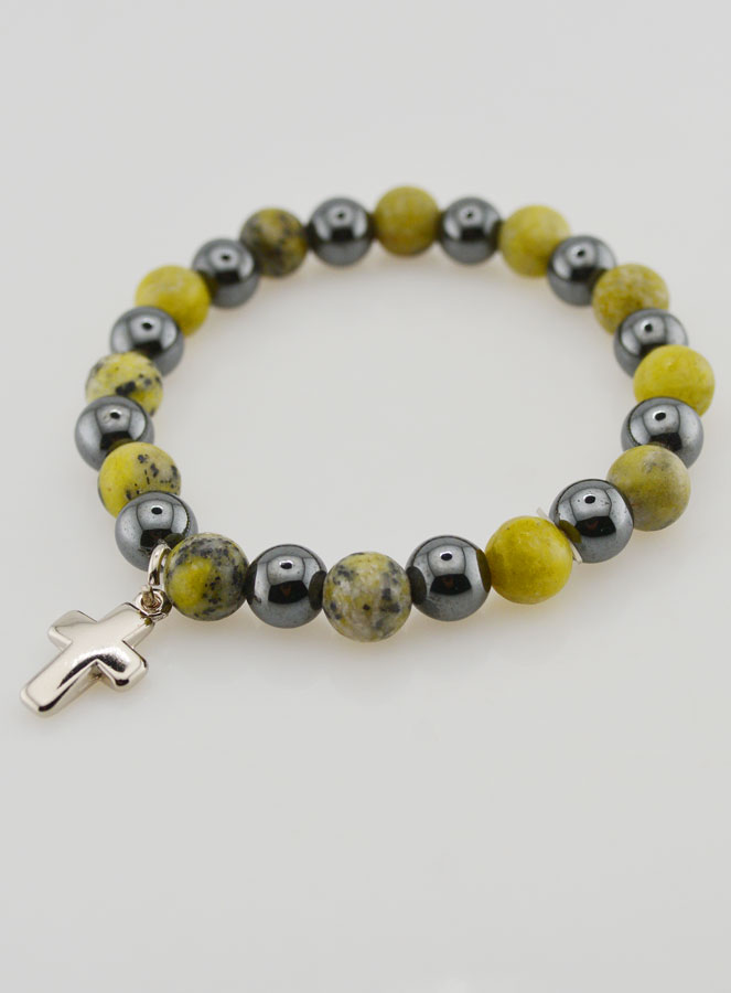 Pulsera de Piedras Naturales - Hematita y Serpentina (pic 3)
