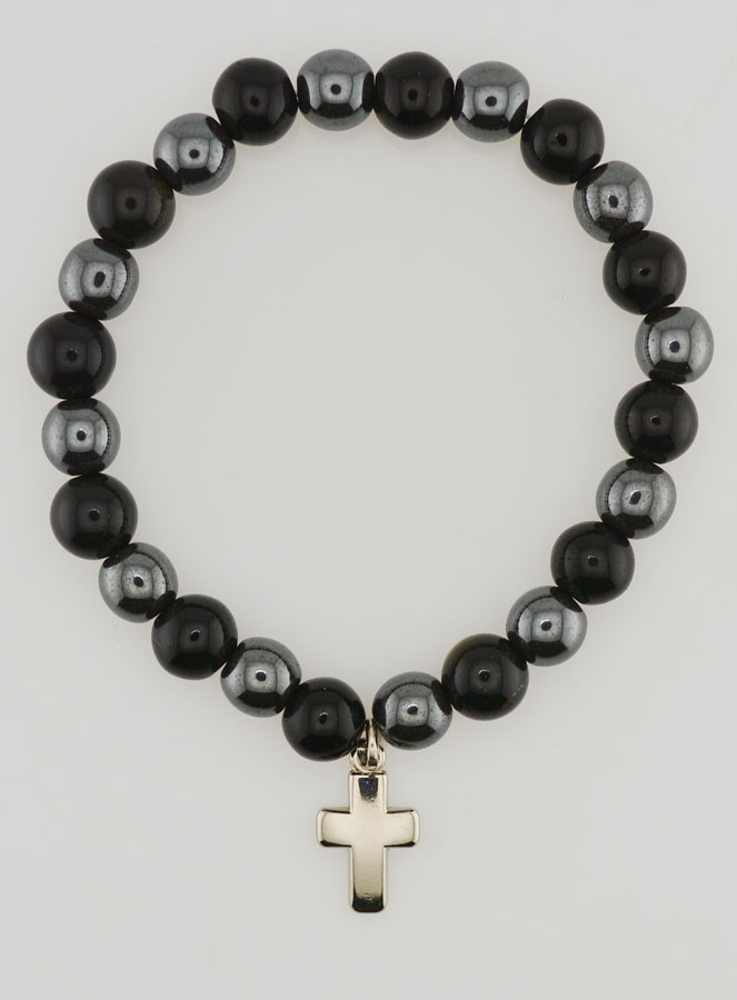 Pulsera de Piedras Naturales - Hematita y Obsidiana Dorada (pic 1)