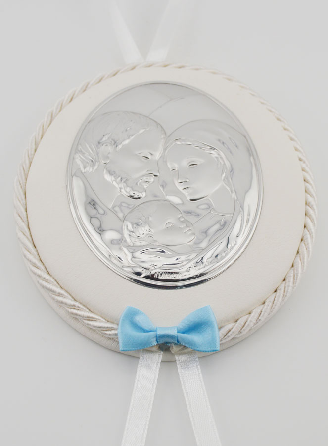 Regalo de Bautizo para Niño - Medalla de Cuna de la Sagrada Familia (pic 2)
