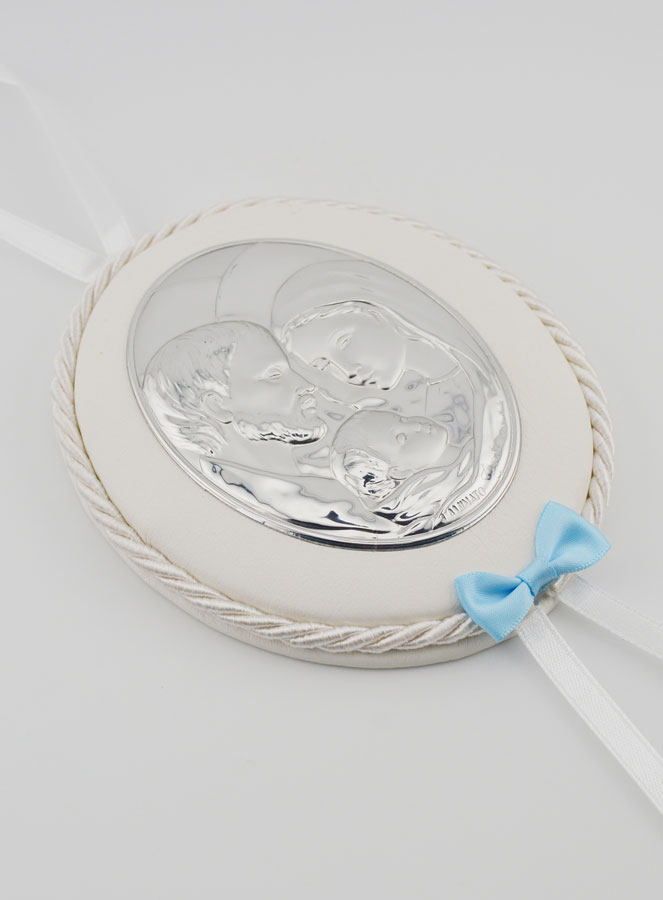 Regalo de Bautizo para Niño - Medalla de Cuna de la Sagrada Familia (pic 3)