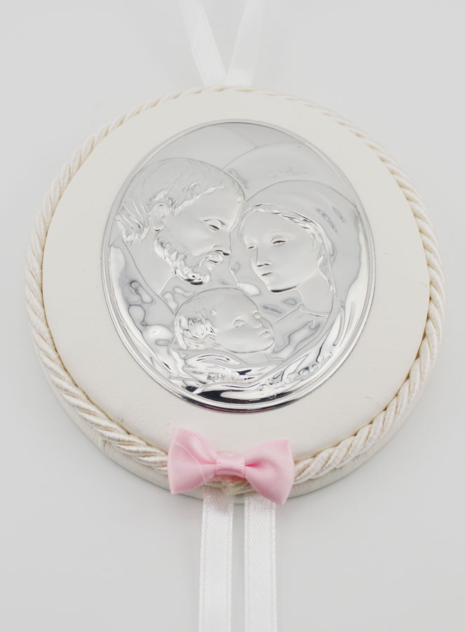 Regalo de Bautizo para Niña - Medalla de Cuna de la Sagrada Familia (pic 2)