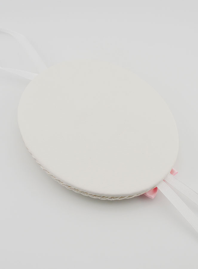 Regalo de Bautizo para Niña - Medalla de Cuero de la Virgen con el Niño (pic 4)