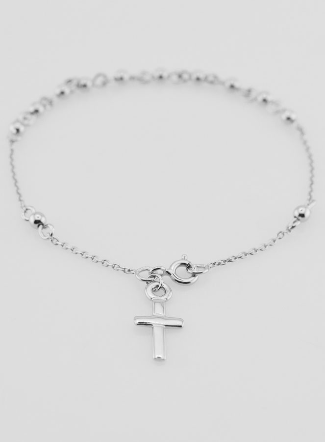 Pulsera con Cruz Religiosa - Plata de Ley 925 (pic 2)
