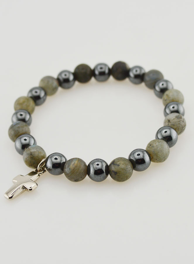 Pulsera de Piedras Naturales - Hematita y Labradorita (pic 3)