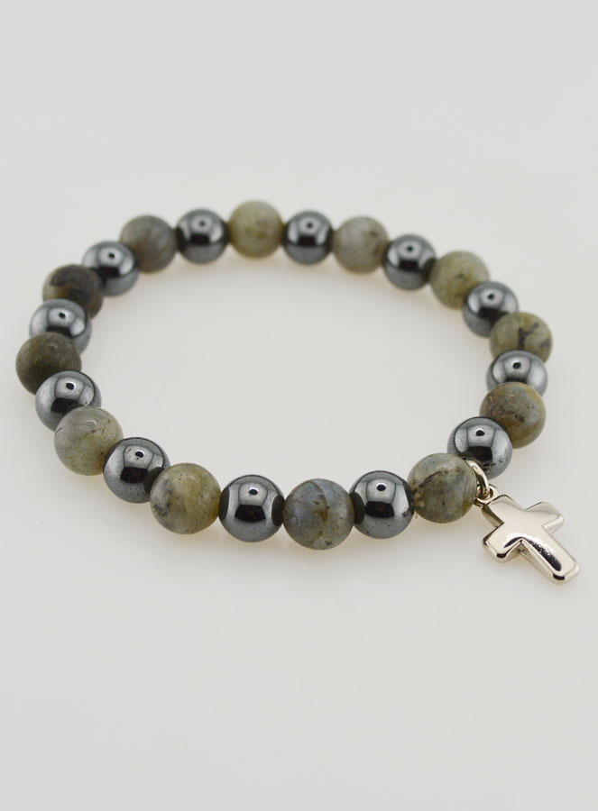 Pulsera de Piedras Naturales - Hematita y Labradorita (pic 4)