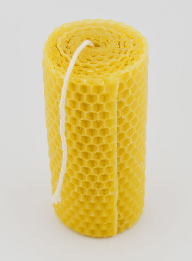 Vela de cera de abejas natural en forma de panal - 10 cm (pic 2)