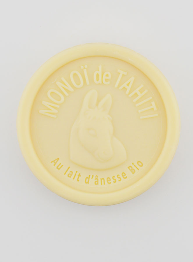 Jabón orgánico de leche de burra y Monoï DOP - 100 g (pic 1)