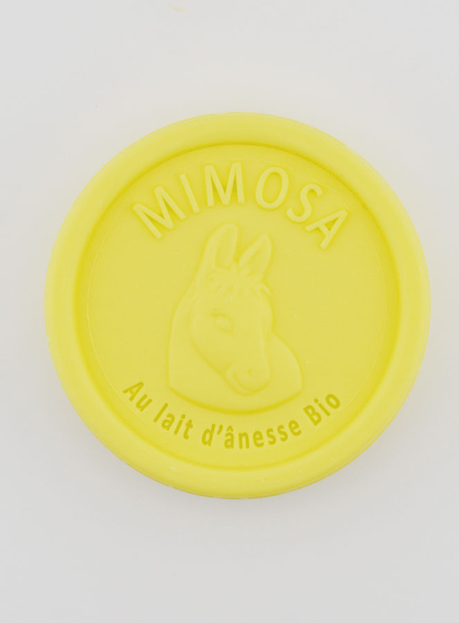 Jabón orgánico de leche de burra y mimosa - 100 g (pic 1)