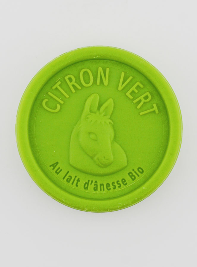 Jabón orgánico de leche de burra y lima - 100 g (pic 1)