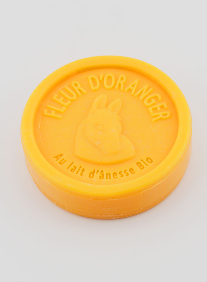 Jabón orgánico de leche de burra y flor de naranja - 100 g (pic 3)