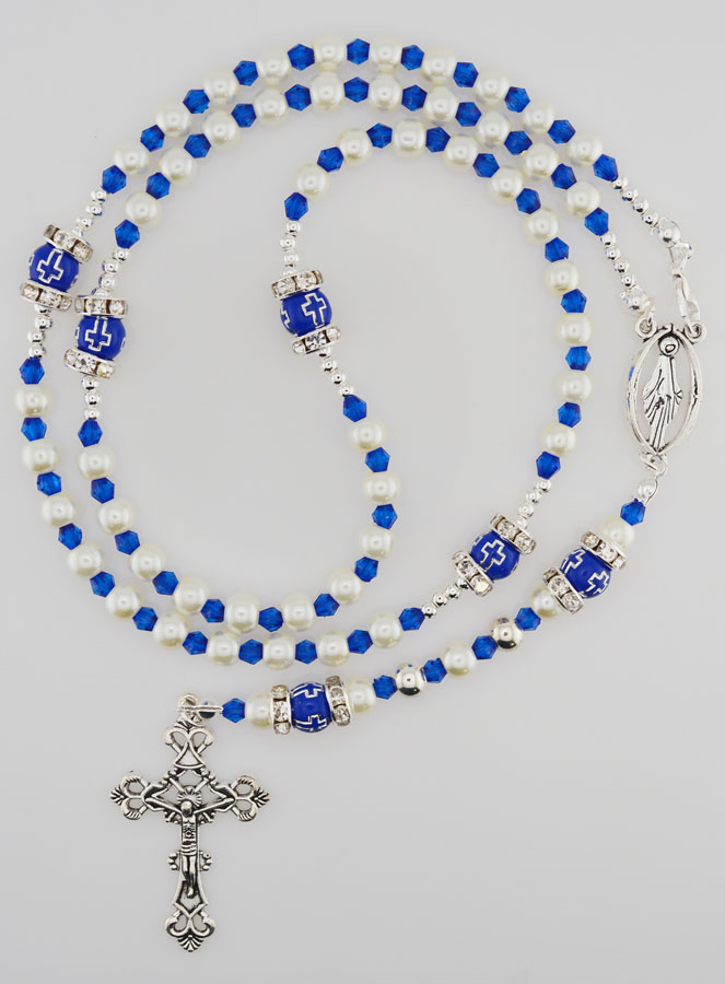 Rosario de la Virgen María - Perlas Azules (pic 1)