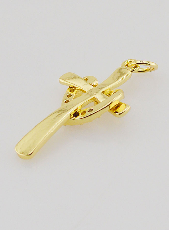 Colgante de cruz con corazón entrelazado - 25 mm (pic 4)