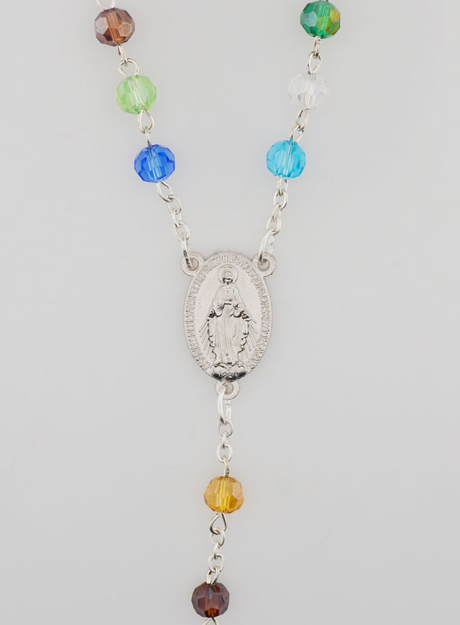 Rosario de la Medalla Milagrosa con Cuentas Multicolores (pic 4)