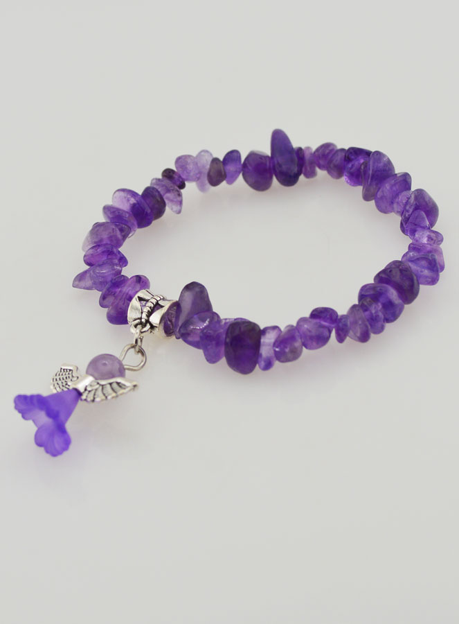 Pulsera infantil Ángel de la Guarda - Morada (pic 4)