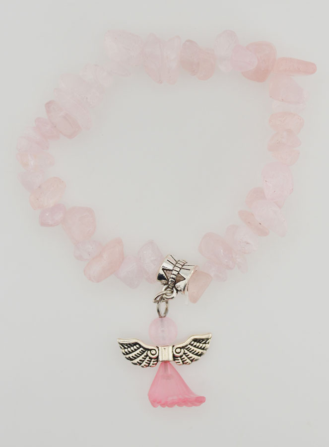 Pulsera infantil de ángel de la guarda - Rosa (pic 1)