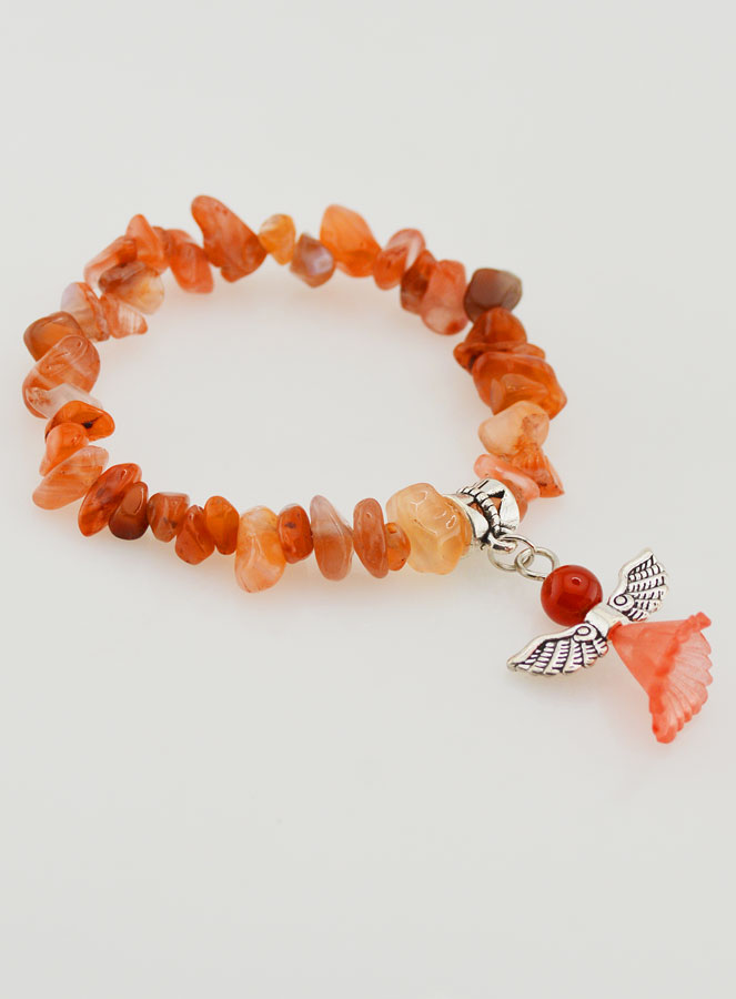 Pulsera infantil de ángel de la guarda - Naranja (pic 3)