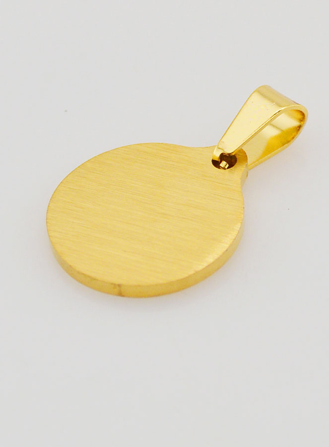 Medalla de Ex-voto de Acero Inoxidable Dorada - 15 mm (pic 4)