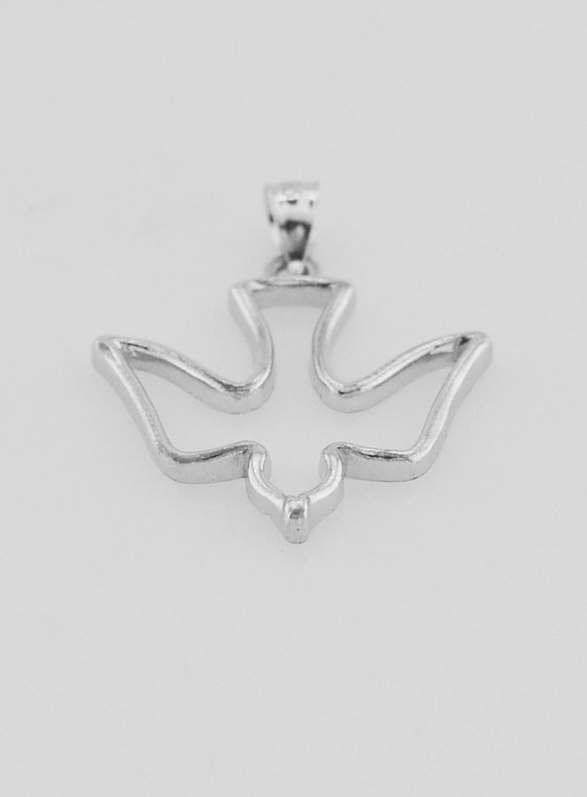 Medalha de Confirmação Espírito Santo em Prata - 18mm (pic 2)