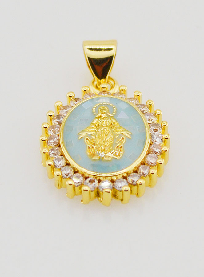 Medalla Milagrosa Azul - 17 mm (pic 2)