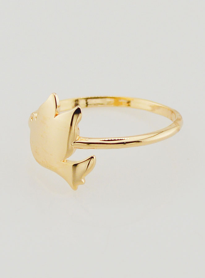 Anillo Paloma de la Paz Chapado en Oro - Talla 54 (pic 2)