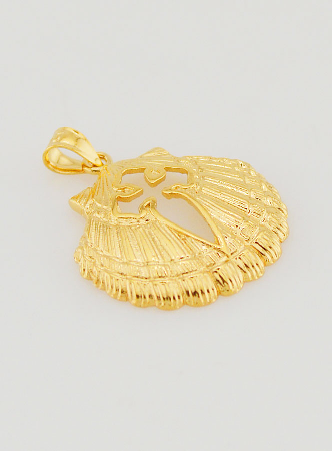 Medalla con concha y cruz de Santiago de Compostela (pic 3)