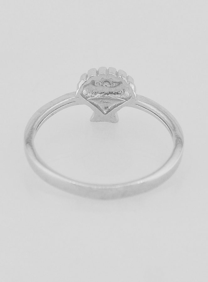 Anillo de concha de Santiago de Compostela plateado - Talla 58 (pic 4)