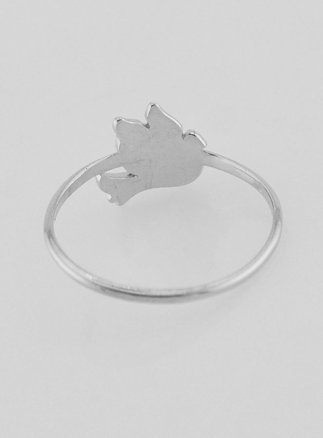Anillo de plata con paloma de la paz - Talla 60. (pic 4)