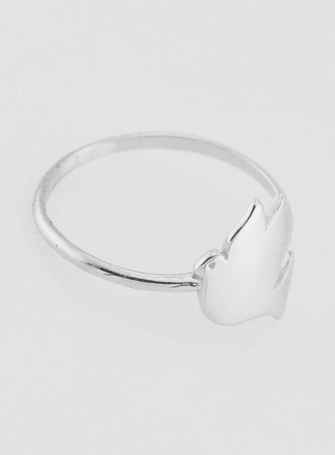 Anillo de plata con paloma de la paz - Talla 54 (pic 3)