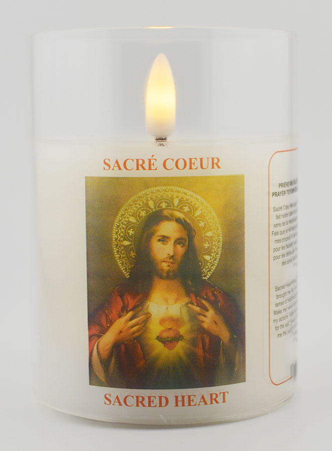 Vela de iglesia a pilas - Sagrado Corazón de Jesús (pic 1)