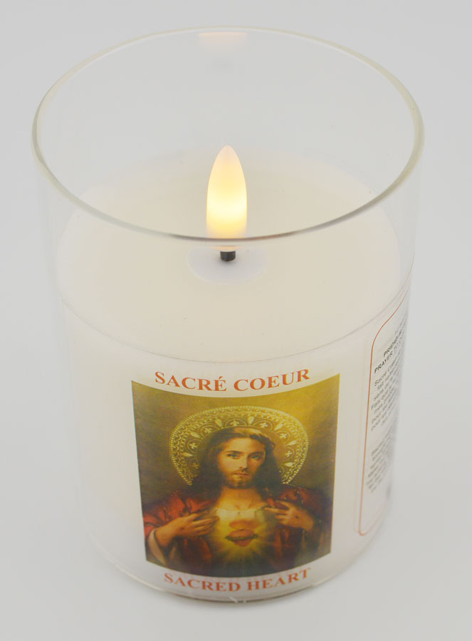 Vela de iglesia a pilas - Sagrado Corazón de Jesús (pic 2)