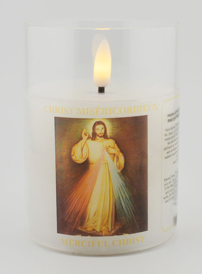 Vela de iglesia a pilas - Cristo misericordioso (pic 1)