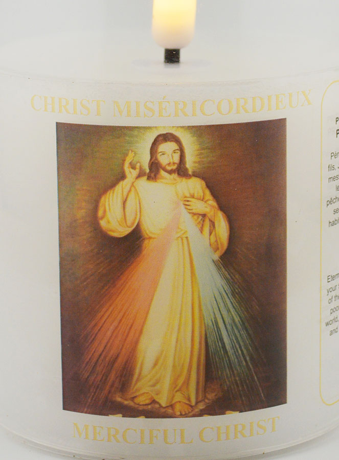 Vela de iglesia a pilas - Cristo misericordioso (pic 3)