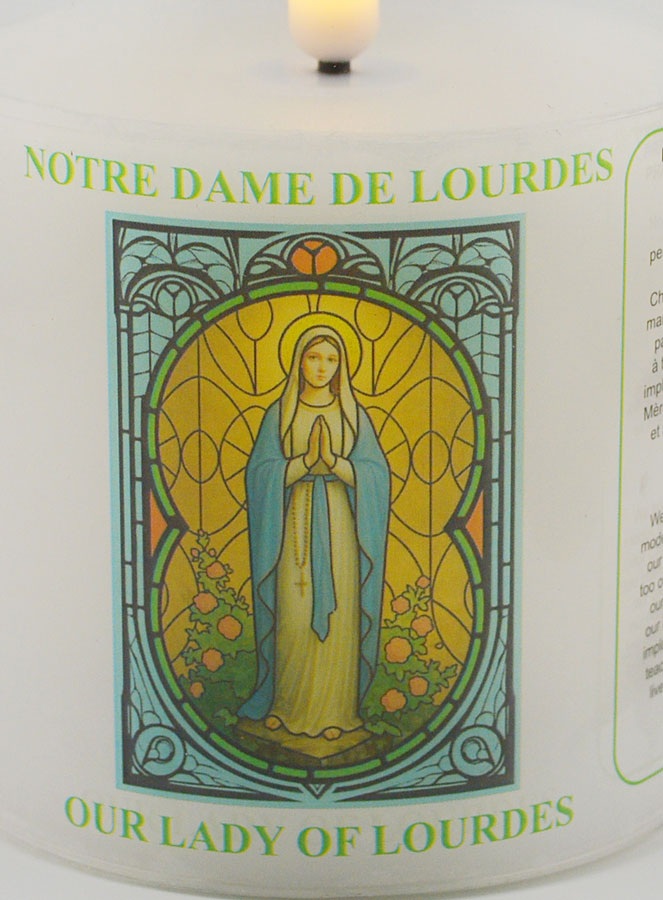 Lámpara de noche LED - Oración a Nuestra Señora de Lourdes (pic 3)
