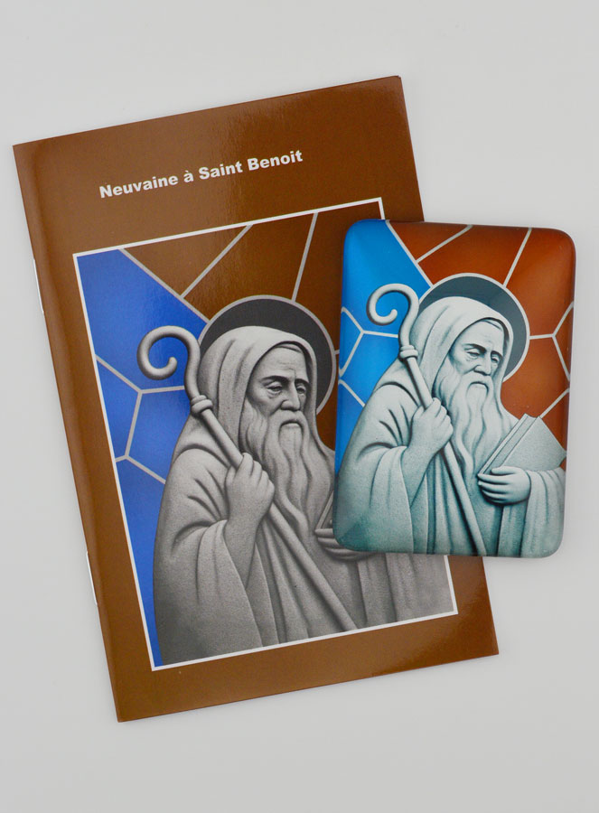 Imán + Folleto de novena - San Benito (pic 1)