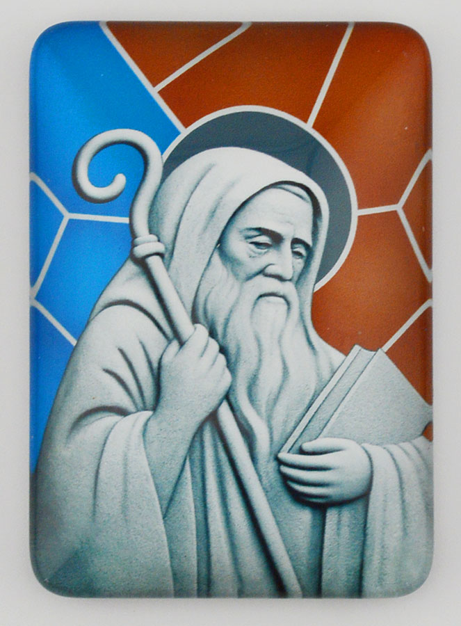 Imán + Folleto de novena - San Benito (pic 4)