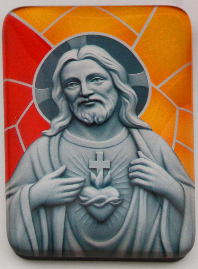 Imán + Folleto de novena - Sagrado Corazón de Jesús (pic 4)