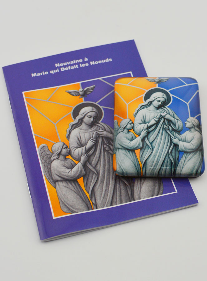Imán + Libro de novena - María Desatadora de Nudos (pic 2)