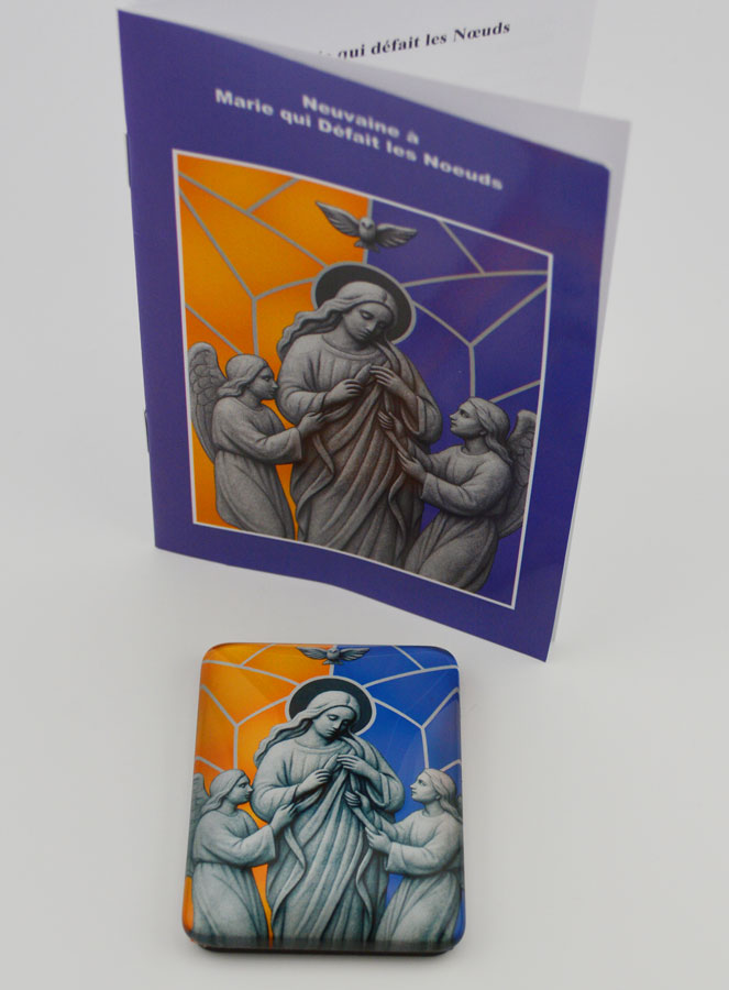 Imán + Libro de novena - María Desatadora de Nudos (pic 3)
