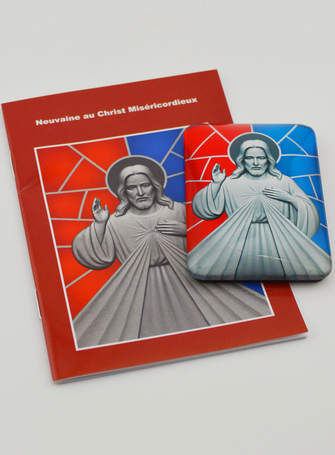 Imán + Folleto de novena - Cristo misericordioso (pic 2)