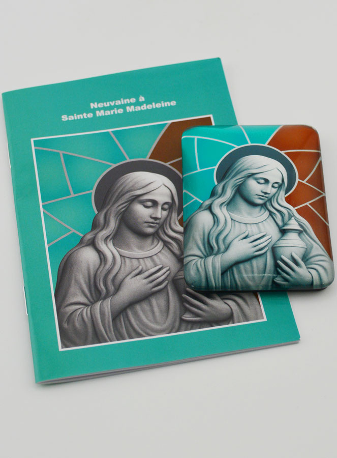 Imán + Folleto de novena - Santa María Magdalena (pic 2)