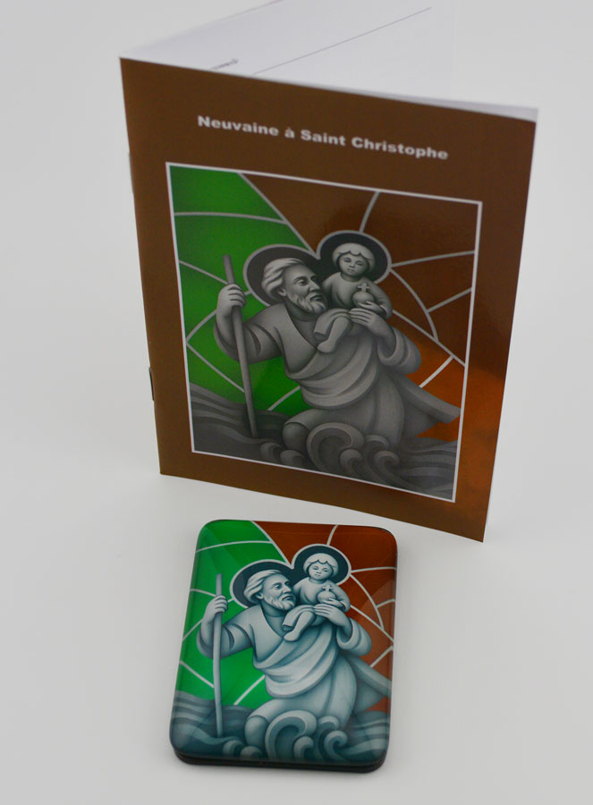 Imán y librito de novena - San Cristóbal (pic 3)