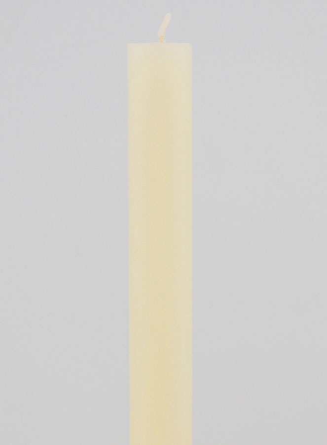 Vela Tingida Massa 27cm - Branco Pérola (pic 3)